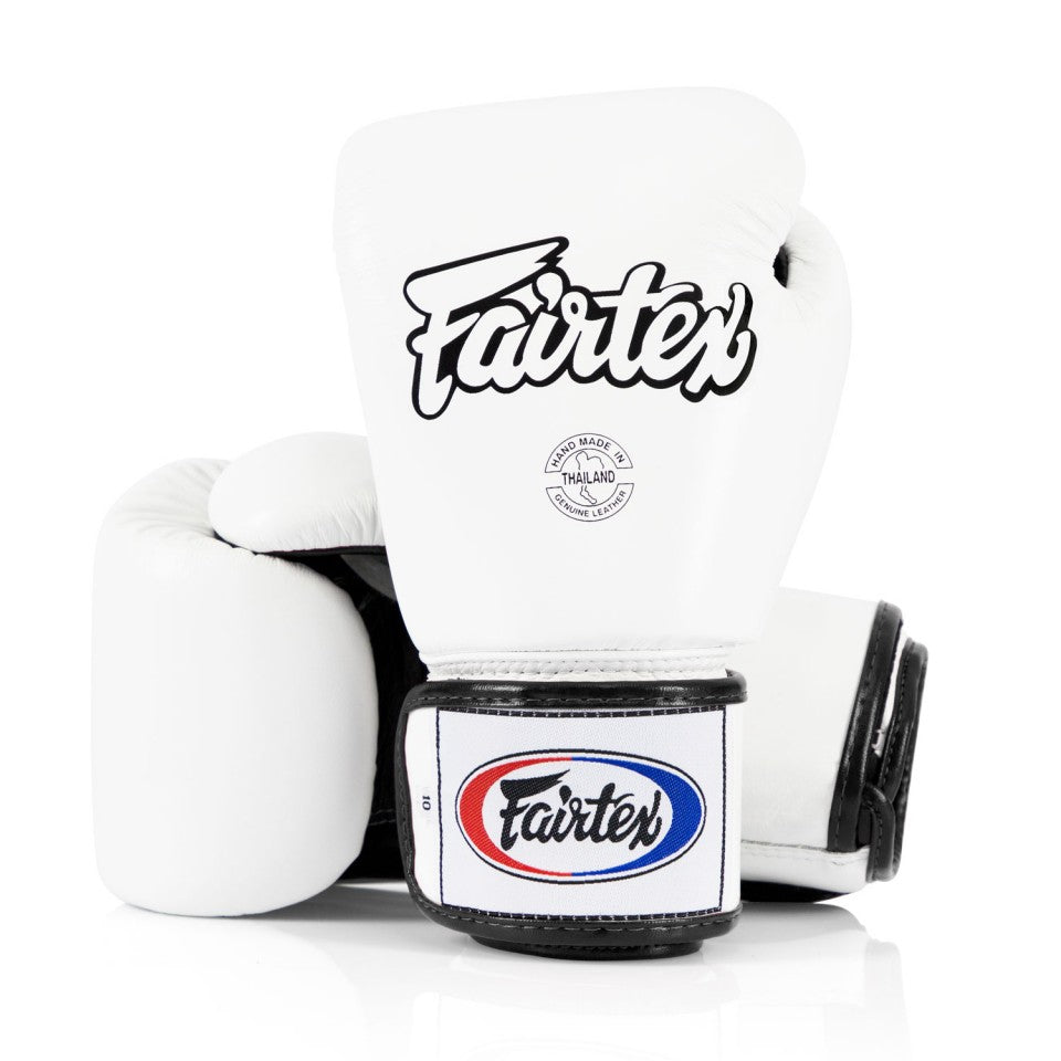 Fairtex BGV1 White Universal Leather Boxing Gloves - 12 oz image