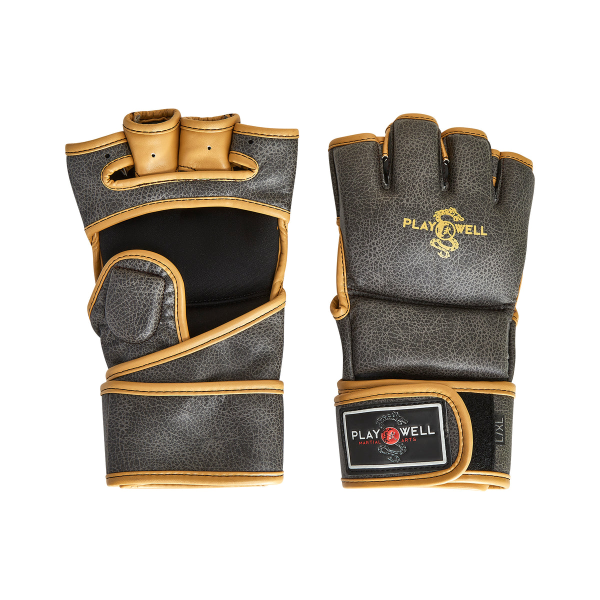 Playwell MMA "Vintage Series" 4oz Sparring Fight Gloves image 0