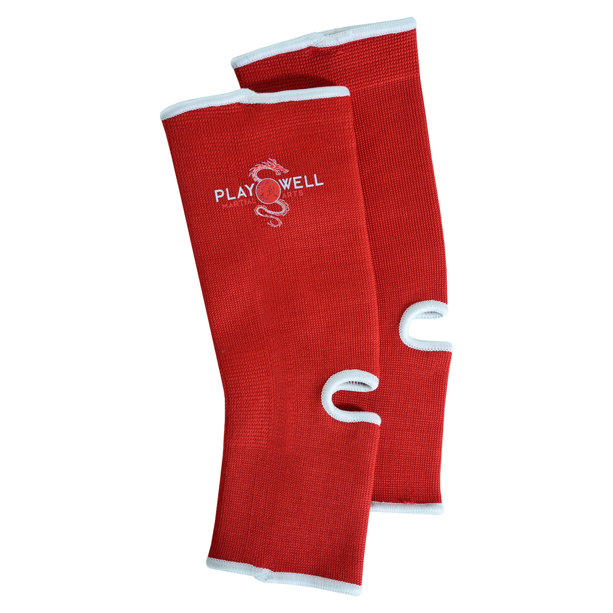 Playwell Muay Thai Elasticated Ankle Support - Red - Junior image