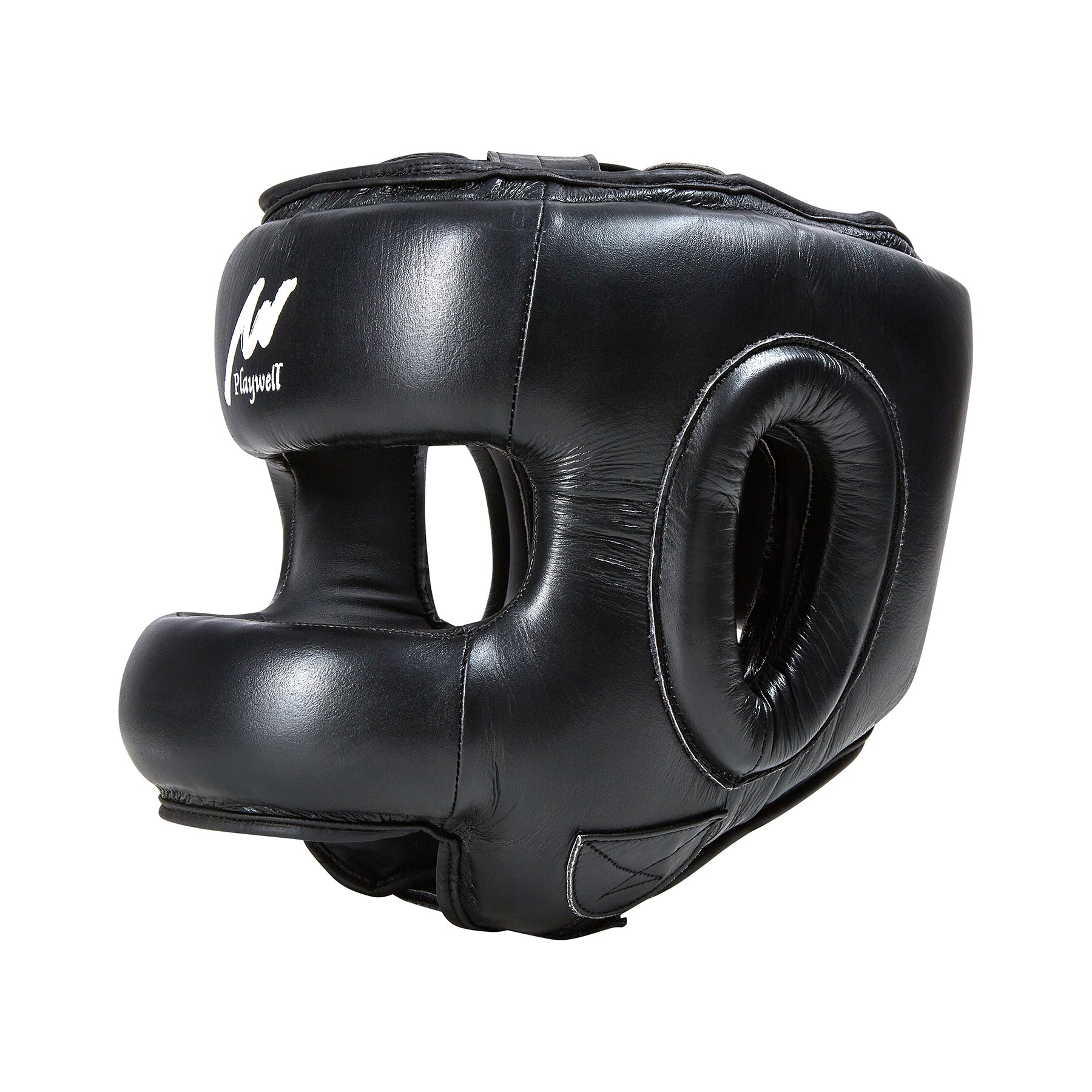 Boxing Ultimate Leather Full Face Head Guard With Bar - Small / Medium image