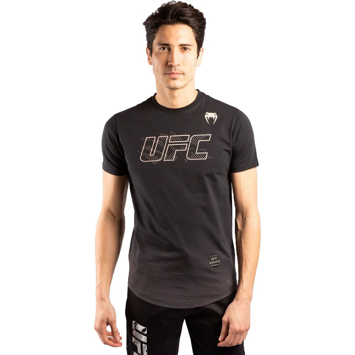 Venum x UFC Authentic Fight Week T Shirt - Black/Gold - X Large image