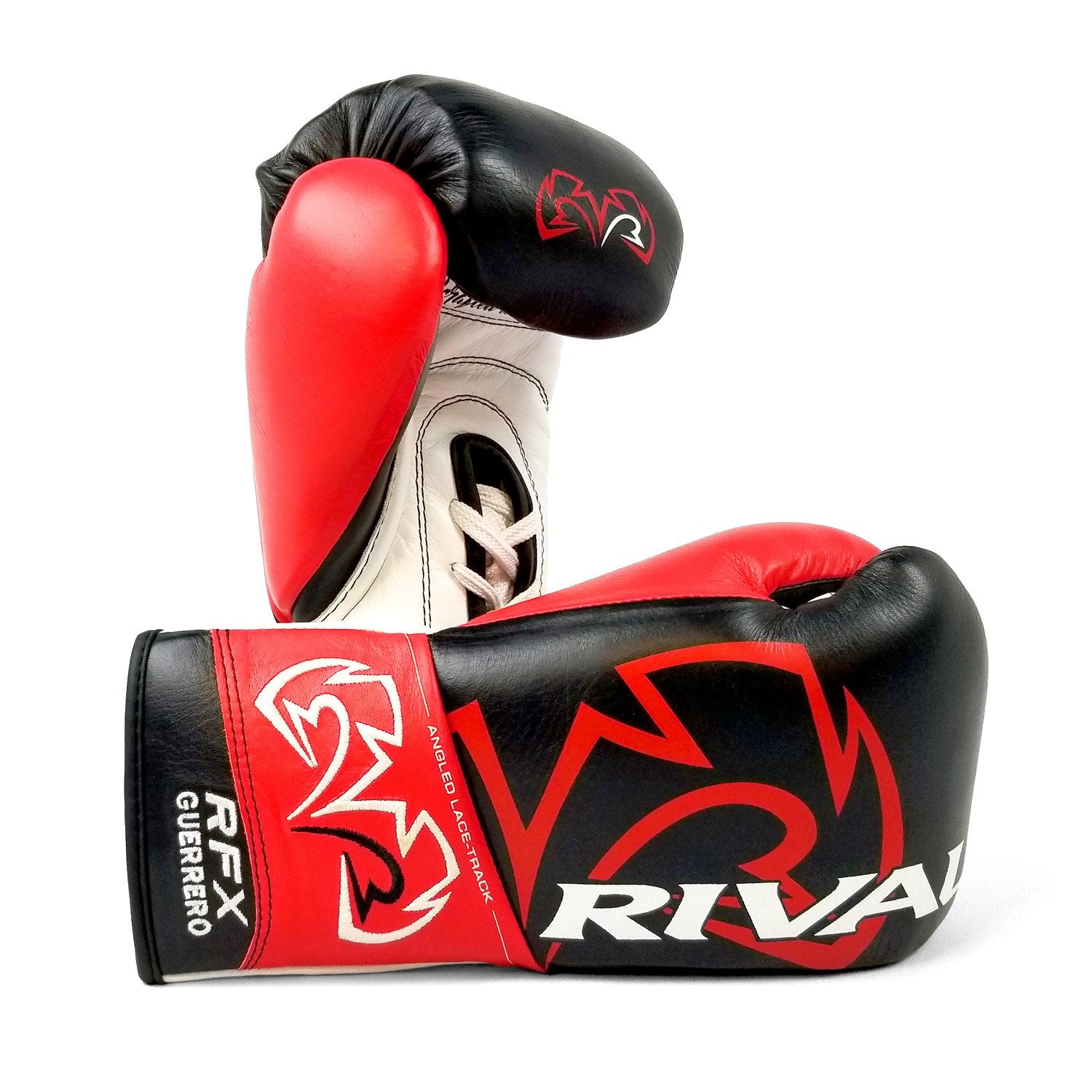 Rival Boxing RFX-Guerrero Pro Fight Gloves - Black/Red ( 10oz ) image 0