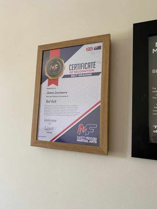 Certificate Frame and Storage - Oak image 1
