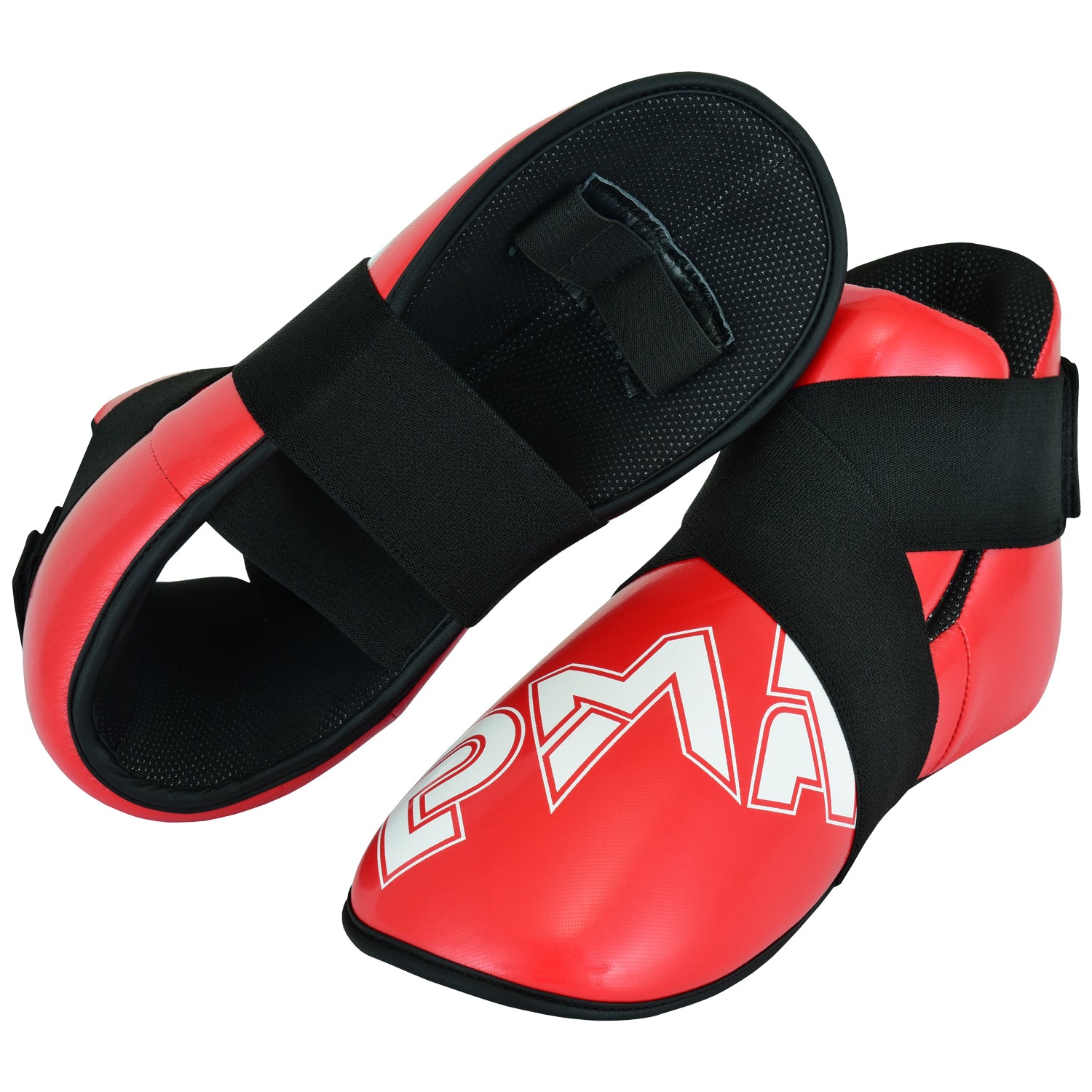 Semi Contact Elite Glossy Sparring Boots - Red - NEW image 0