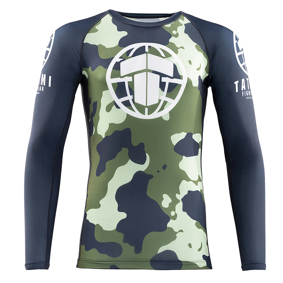 Tatami Mens MTP Green Camo Long Sleeve Rash Guard - Medium image