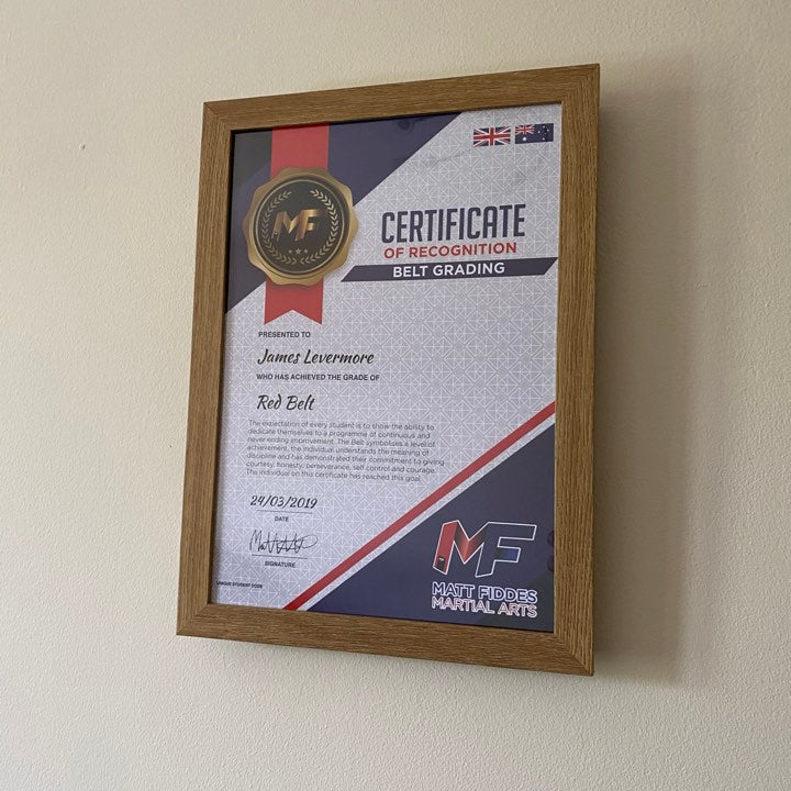 Certificate Frame and Storage - Oak image 2