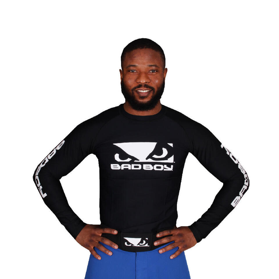 Bad Boy Raglan Long Sleeve Rashguard - Black - Medium image