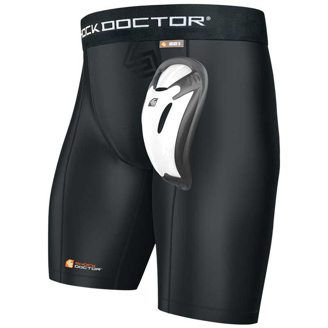 Shock Doctor Compression Shorts With Bioflex  Cup - BLACK image 0