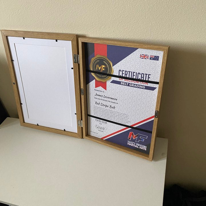 Certificate Frame and Storage - Oak image 4