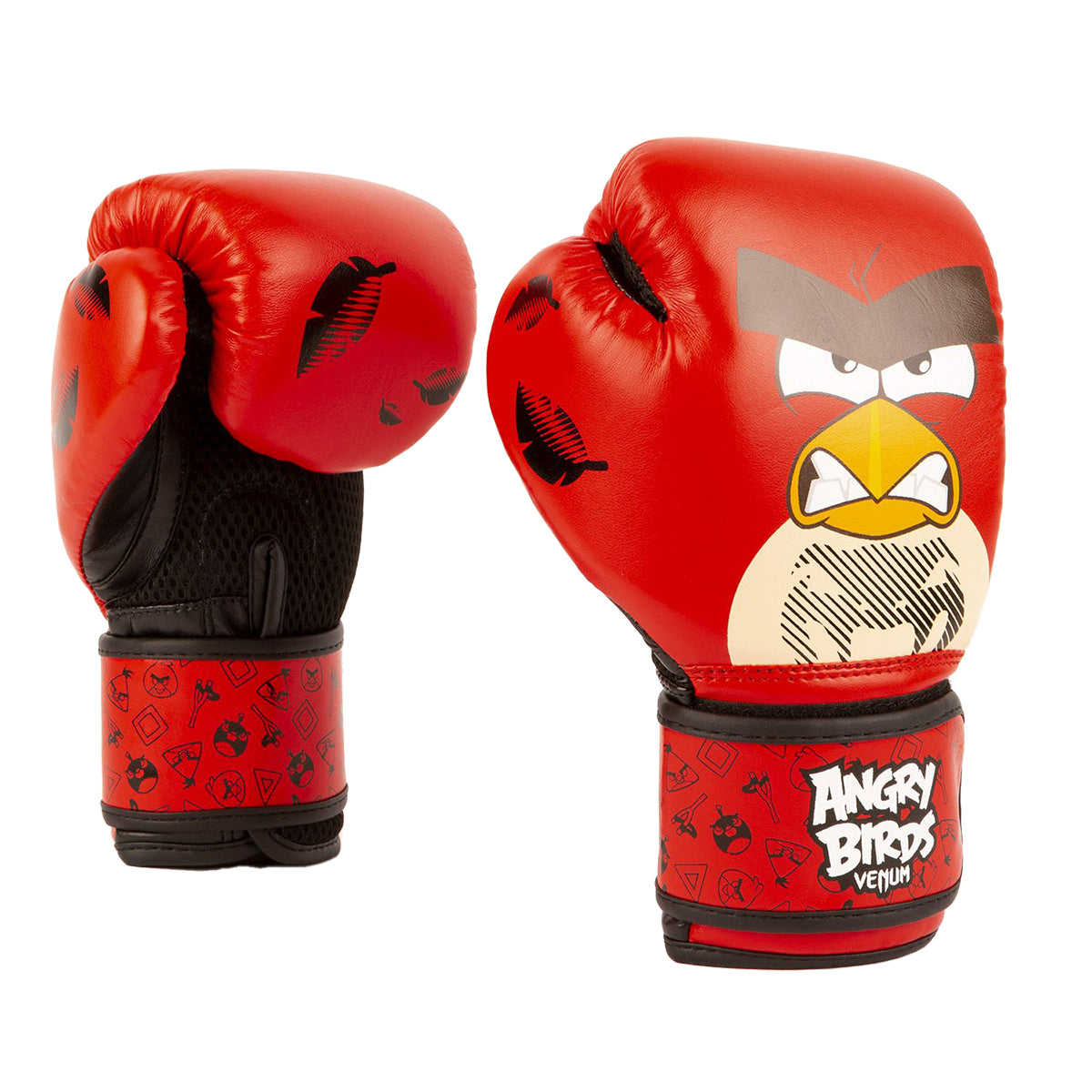 Venum Kids Angry Birds Boxing Gloves - Red - 8 oz image