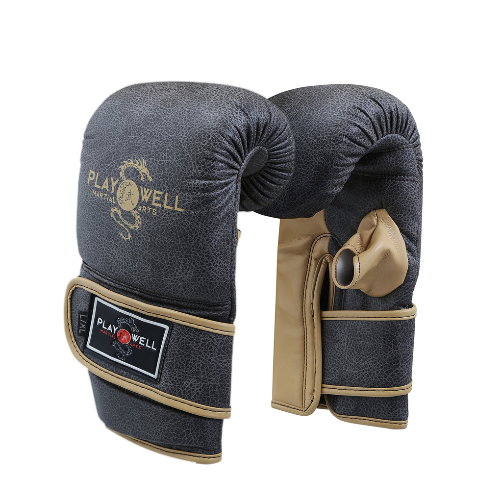 Playwell MMA "Vintage Series" Punching Bag Mitt Gloves - Large / X Large image