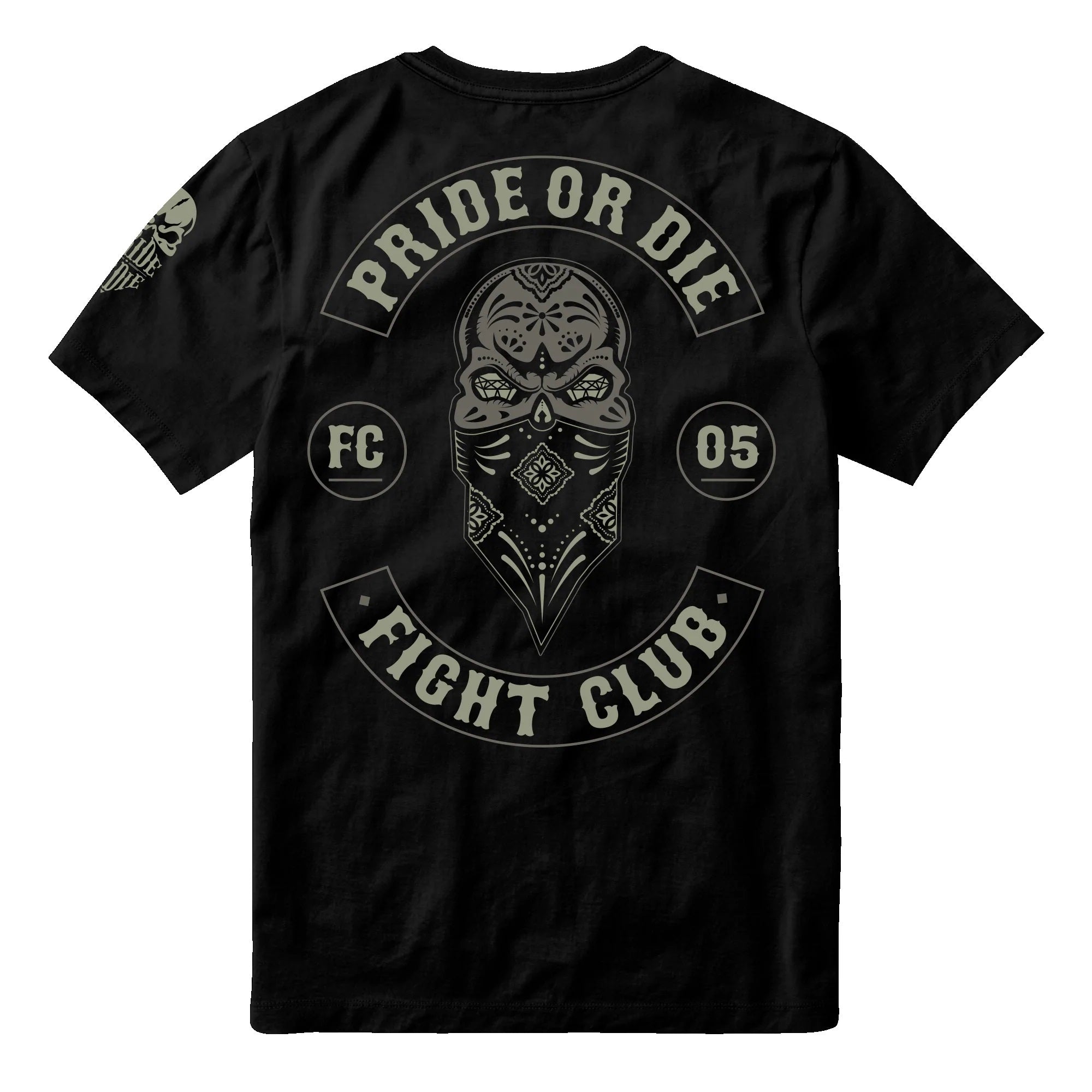 Pride or Die Mayans V2 Fight Club T Shirt - Black - Small image