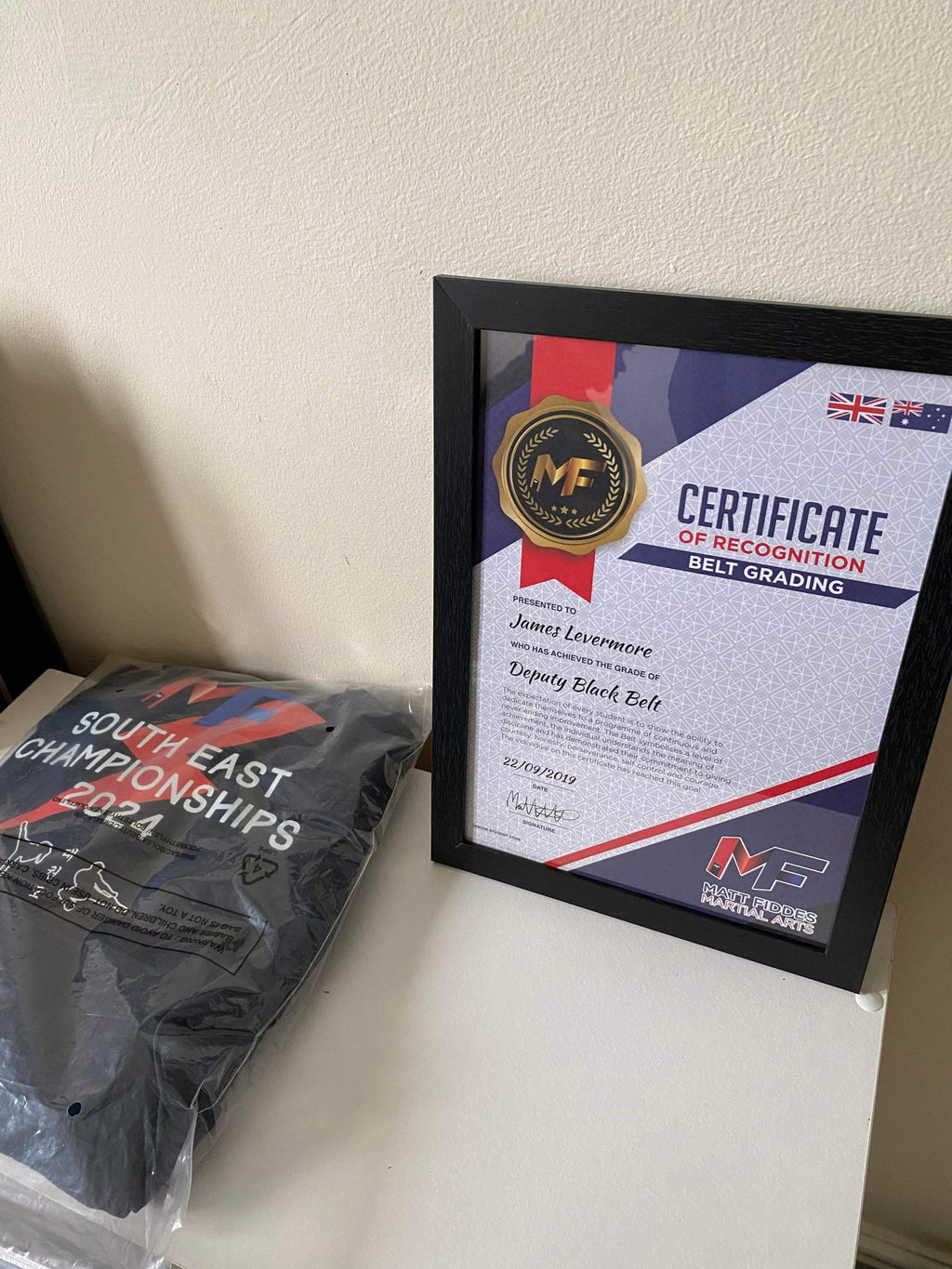 Certificate Frame and Storage - Black image 0
