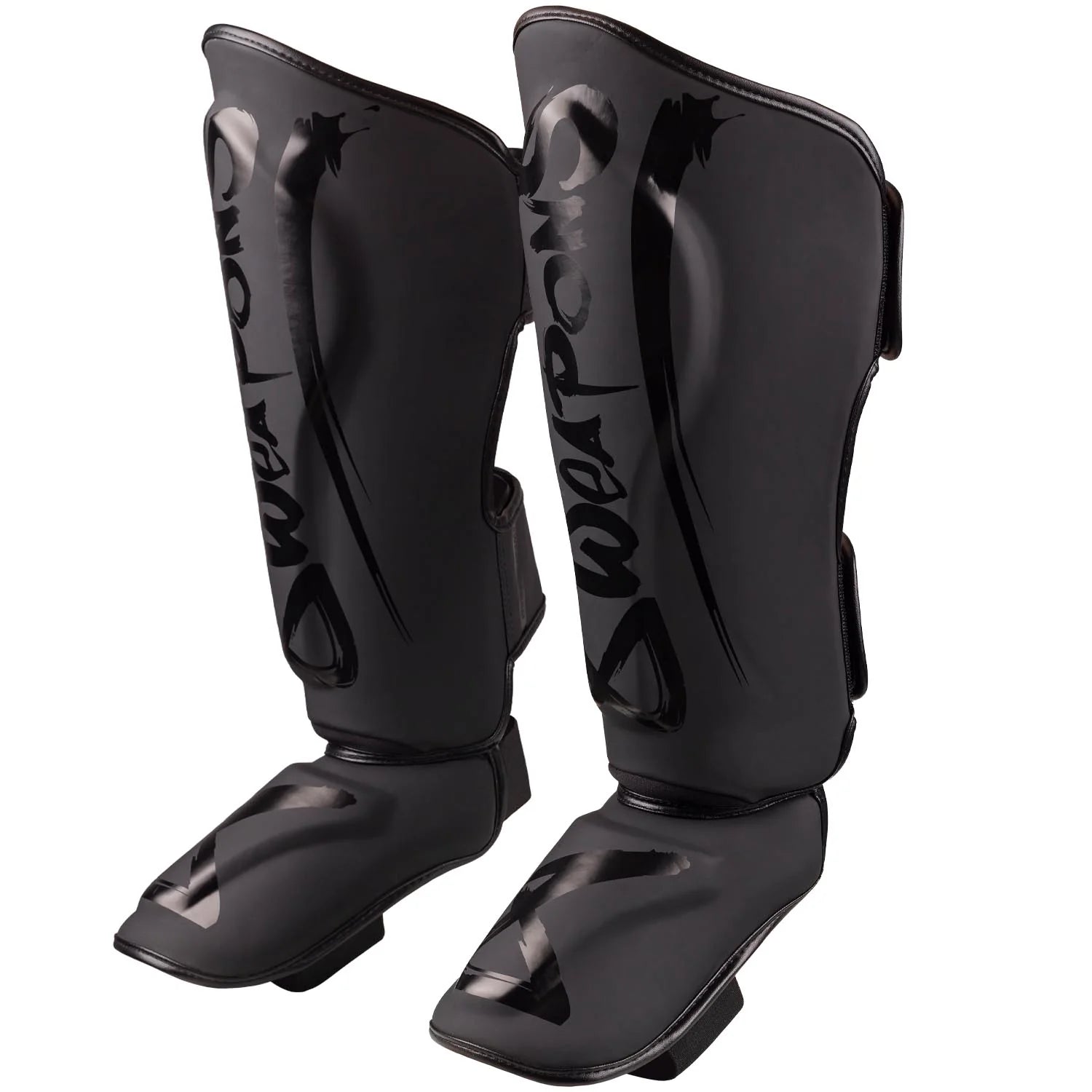 8 Weapons Unlimited 2.0 Muay Thai Shin Guards - Black/Black