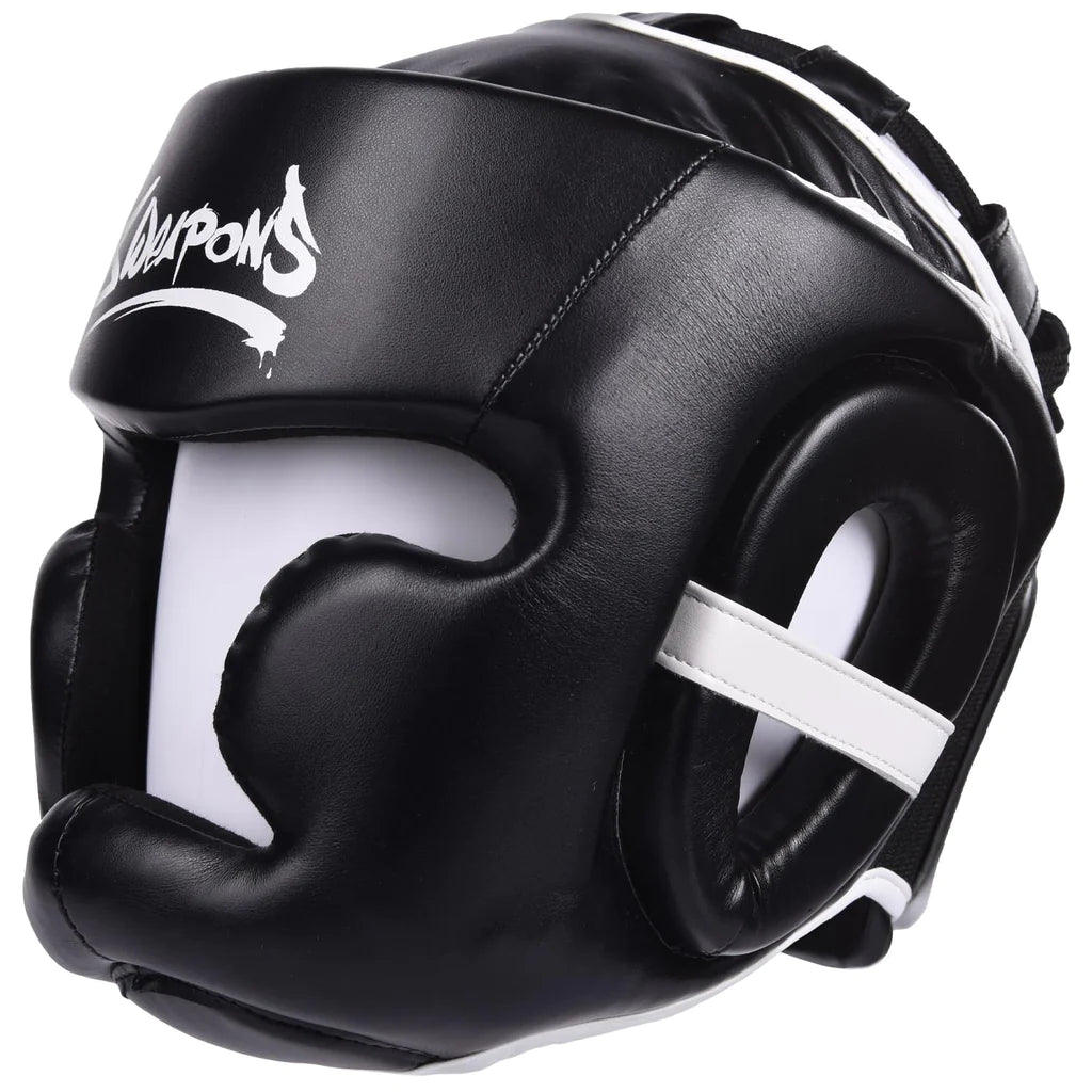 8 Weapons Unlimited Muay Thai Full Face Head Guard