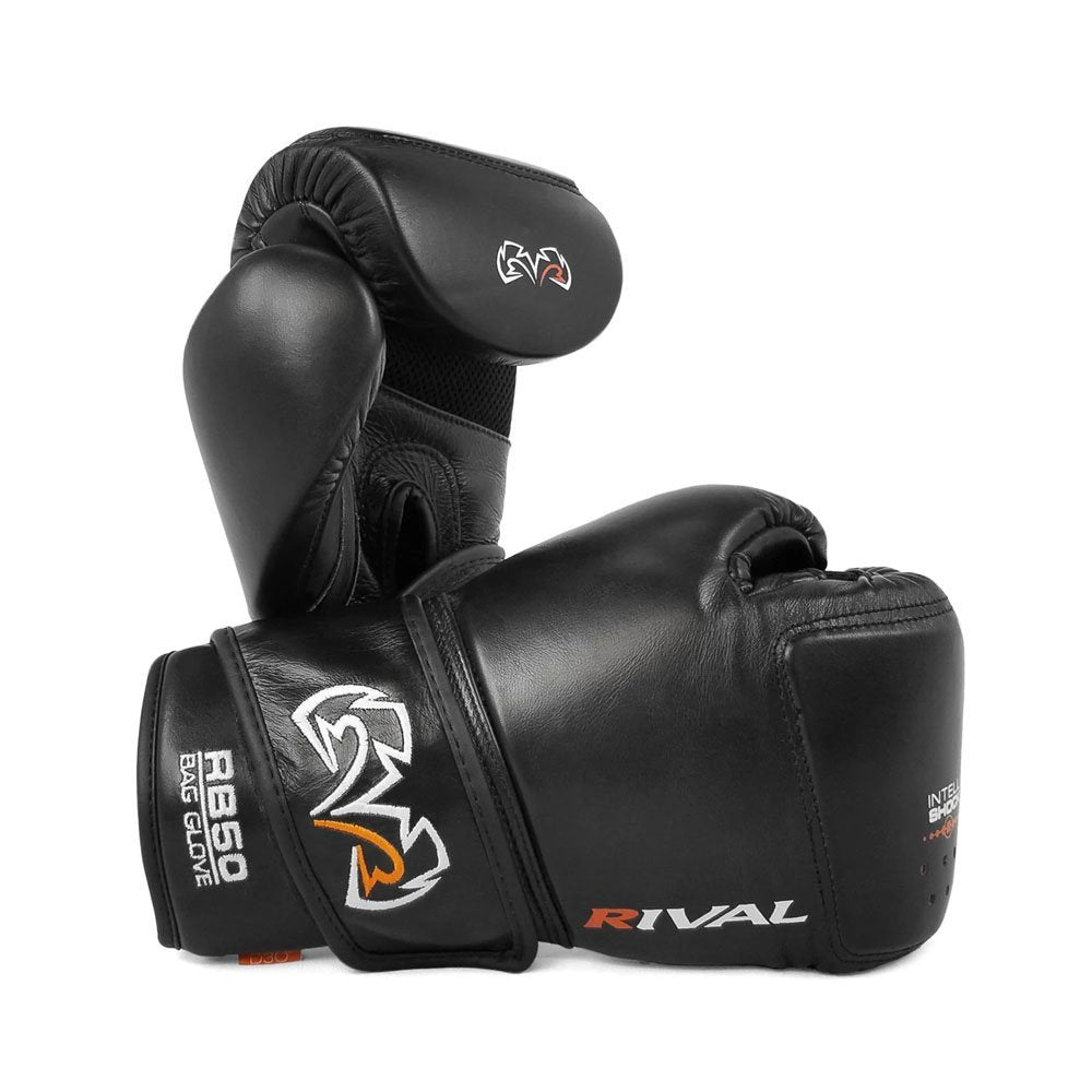 Rival Boxing RB50 Intelli-Shock Compact Bag Gloves -  Black - X - Large image