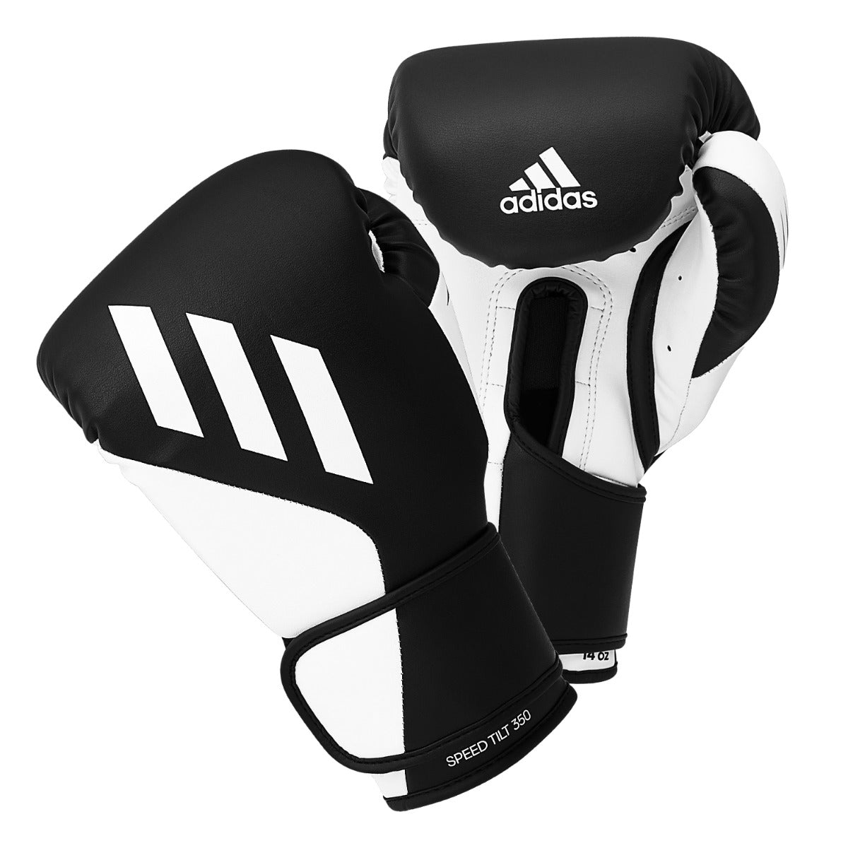 Adidas Speed Tilt 350 Boxing Gloves - Black/White - 14 oz image