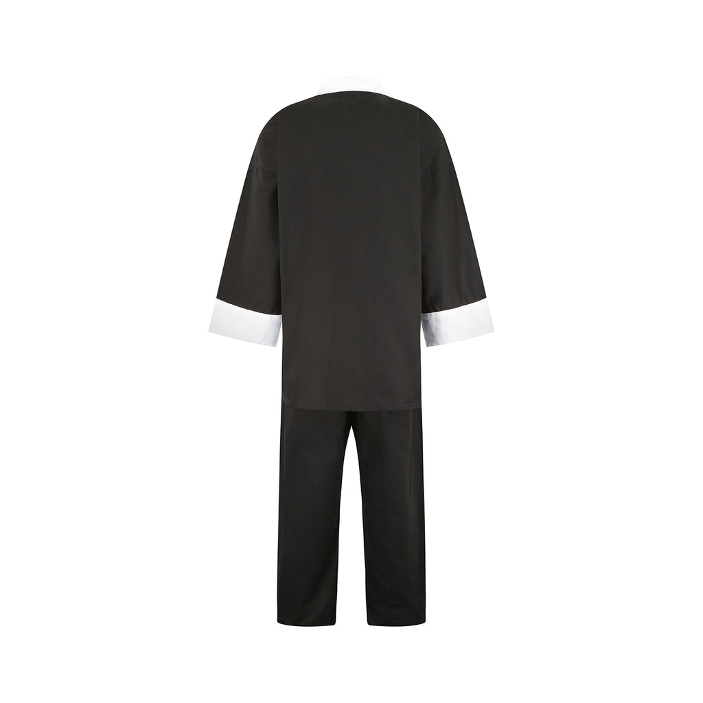 Kids Kung Fu Medium Weight 9oz Suit - Black/White