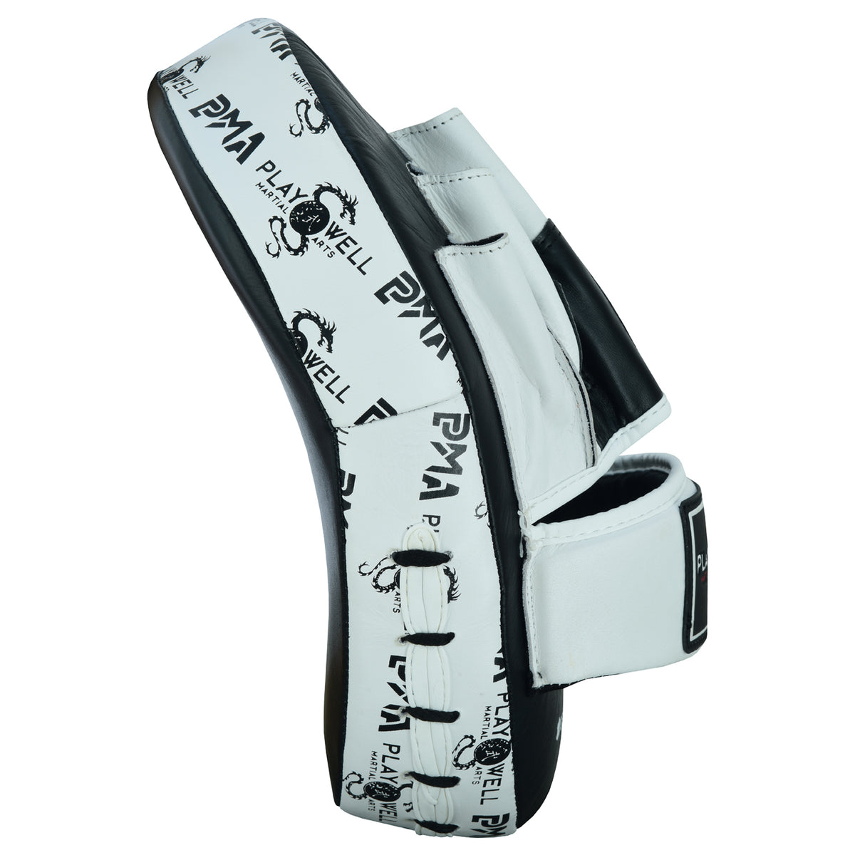 Playwell Elite Light Curved Leather "Logos"  Boxing Focus Pads