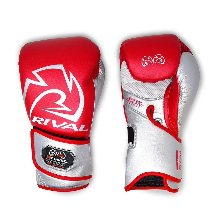 Rival RB100 Professional Bag Gloves  - Red/Silver