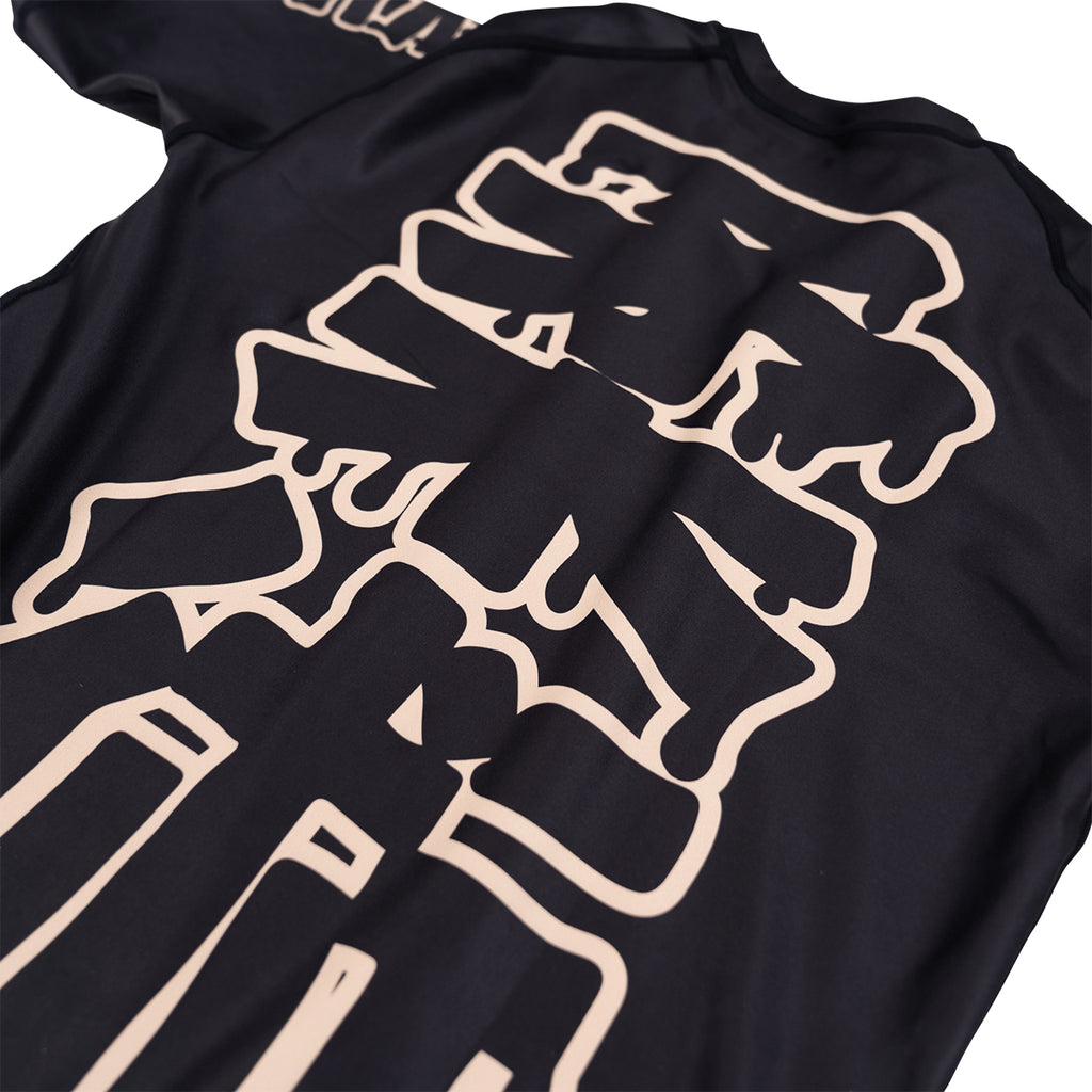 Scramble Drip Logo Short Sleeve Rash Guard