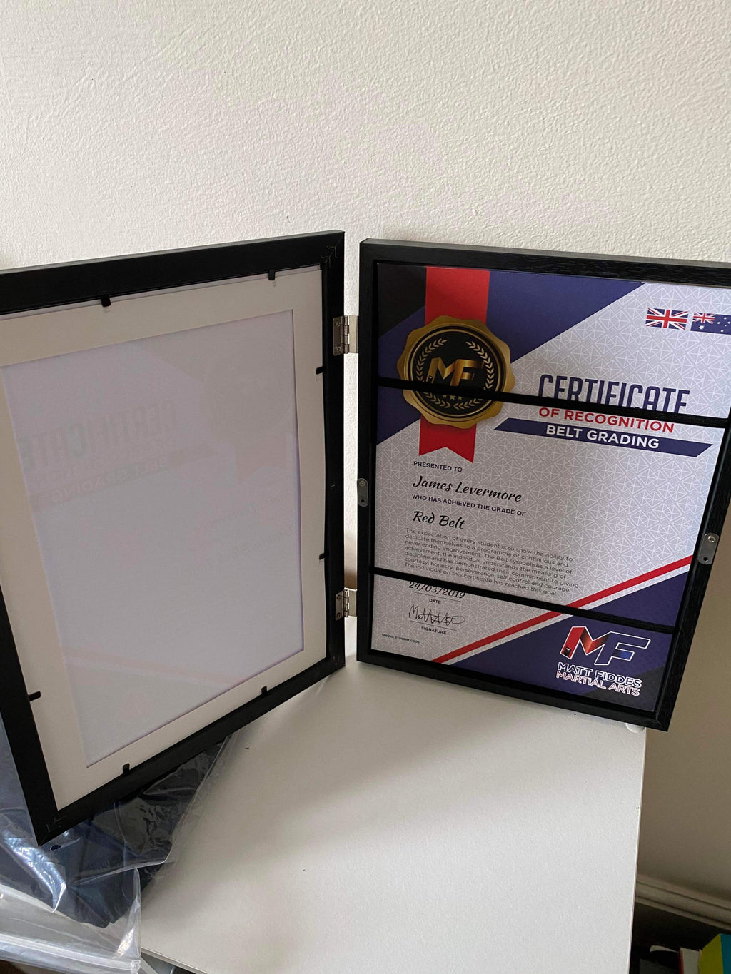Certificate Frame and Storage - Black image 2