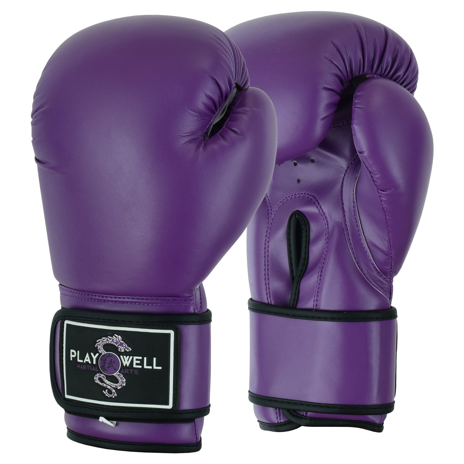 Ladies Beginners Purple Boxing Gloves - Plain - 10 oz image