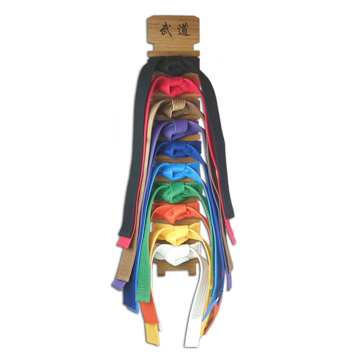 Martial arts 10 Step Wall Mounted Belt Display image 0