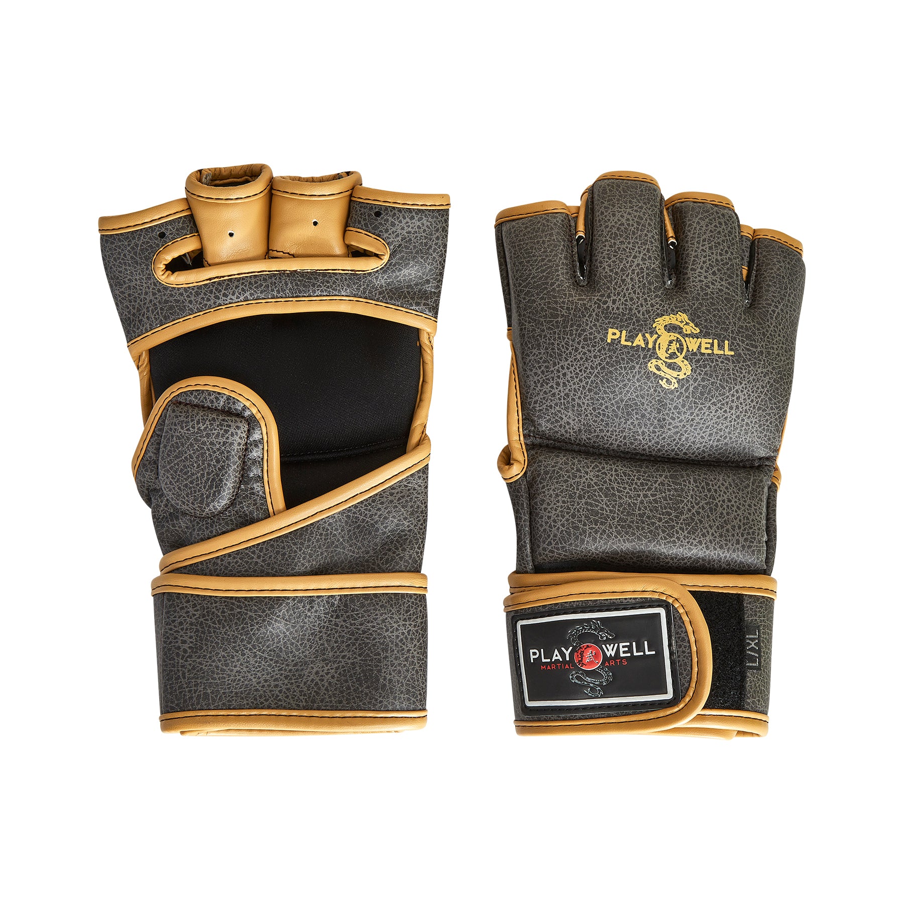 Playwell MMA "Vintage Series" 4oz Sparring Fight Gloves - Small / Medium image