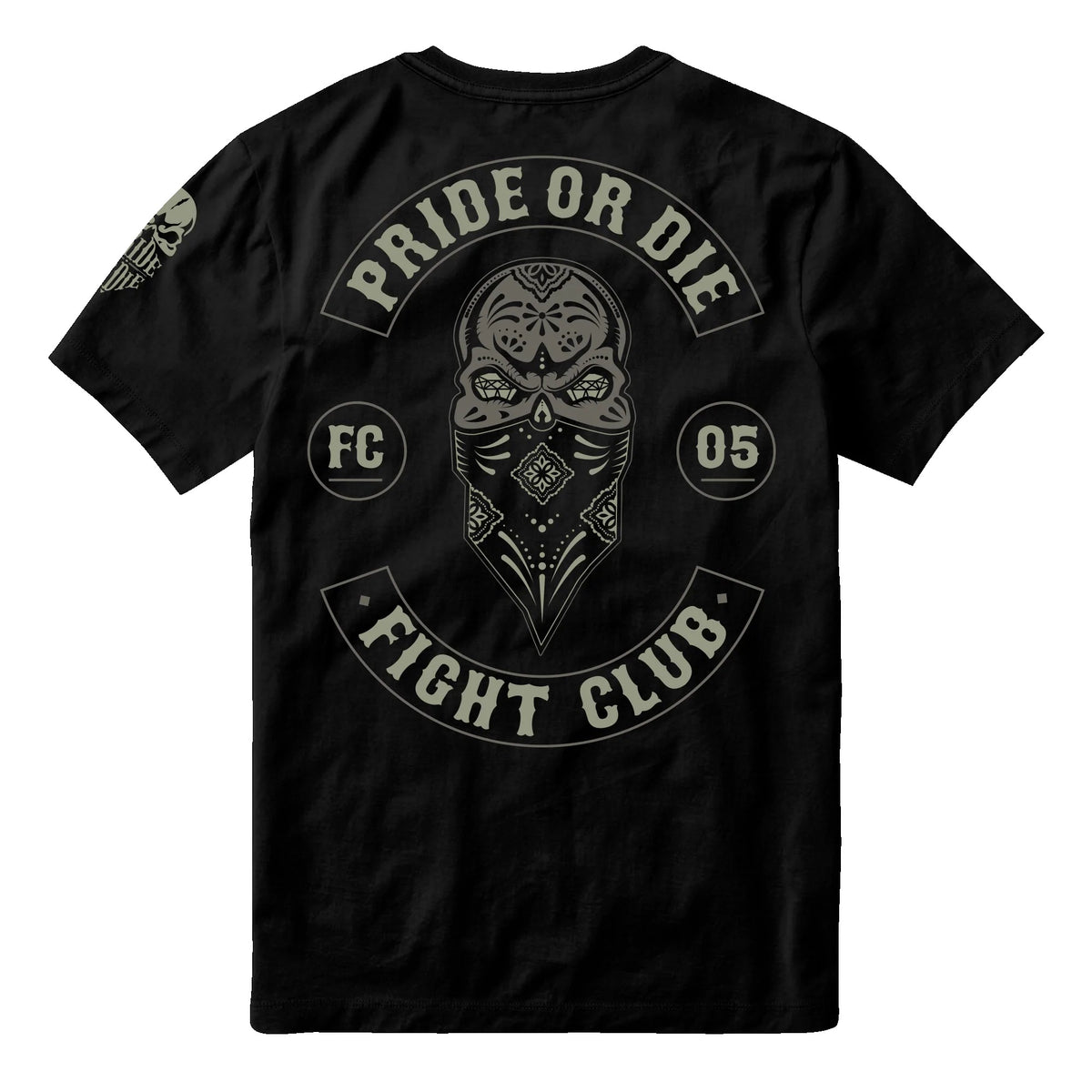 Pride or Die Mayans V2 Fight Club T Shirt - Black - Medium image