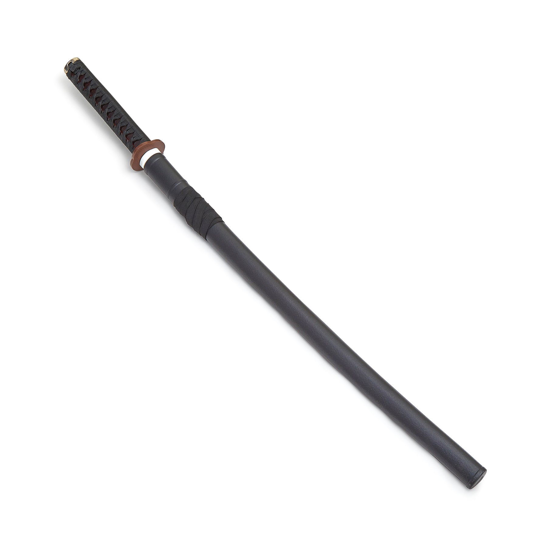 Wooden Roped Bokken With Plastic Scabbard - Cherry Oak