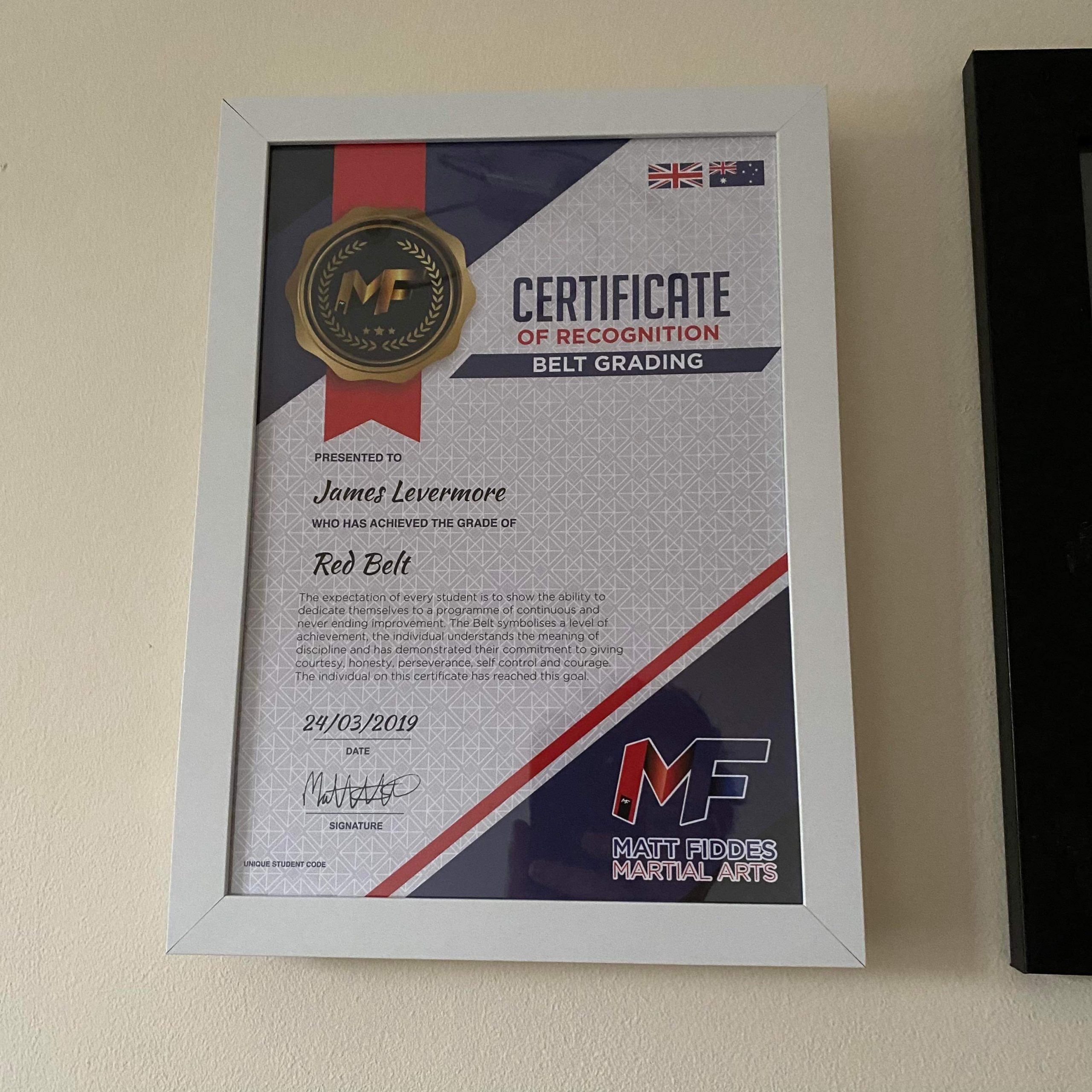 Certificate Frame and Storage - White image 2