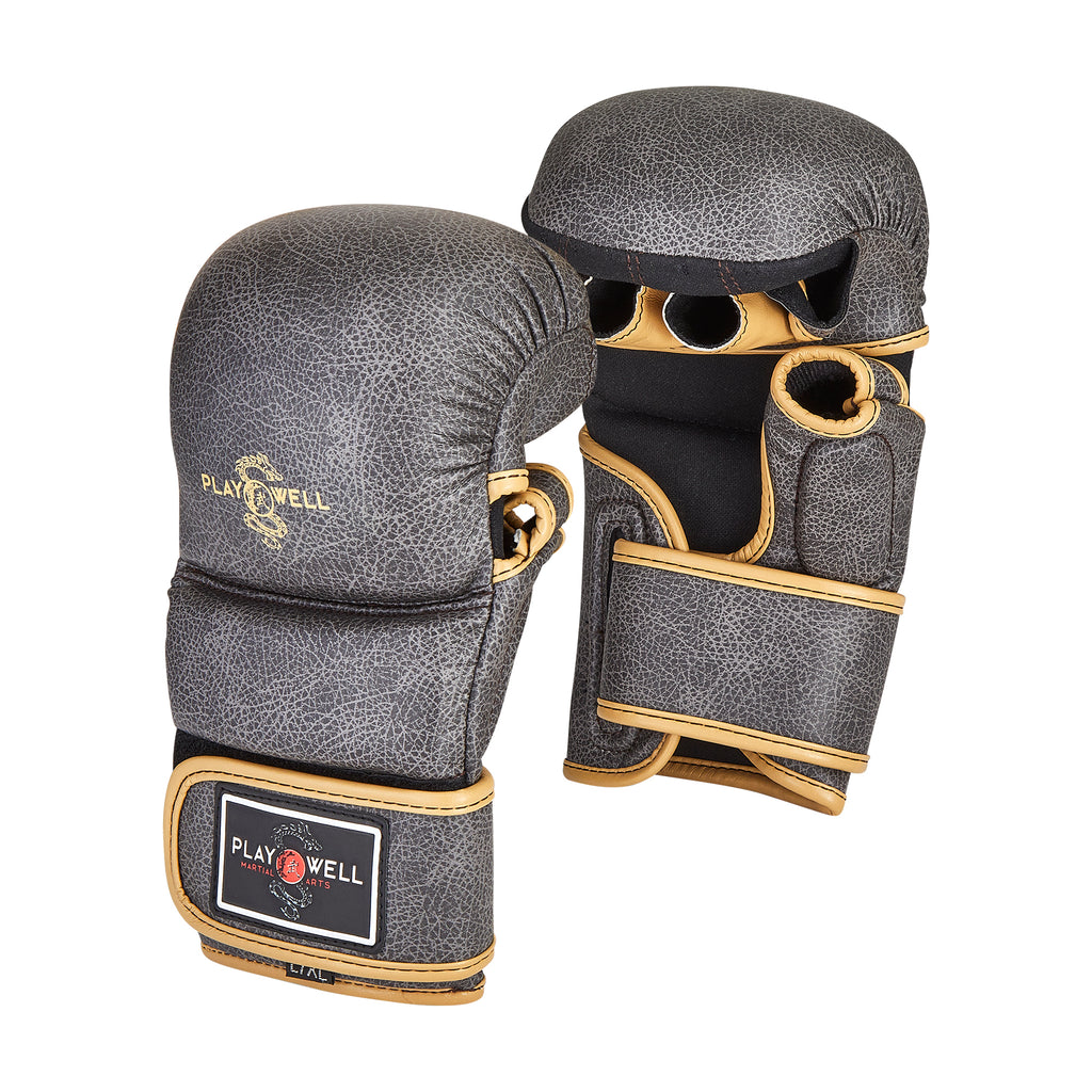 Playwell MMA "Vintage Series" 7oz Sparring Gloves image 0