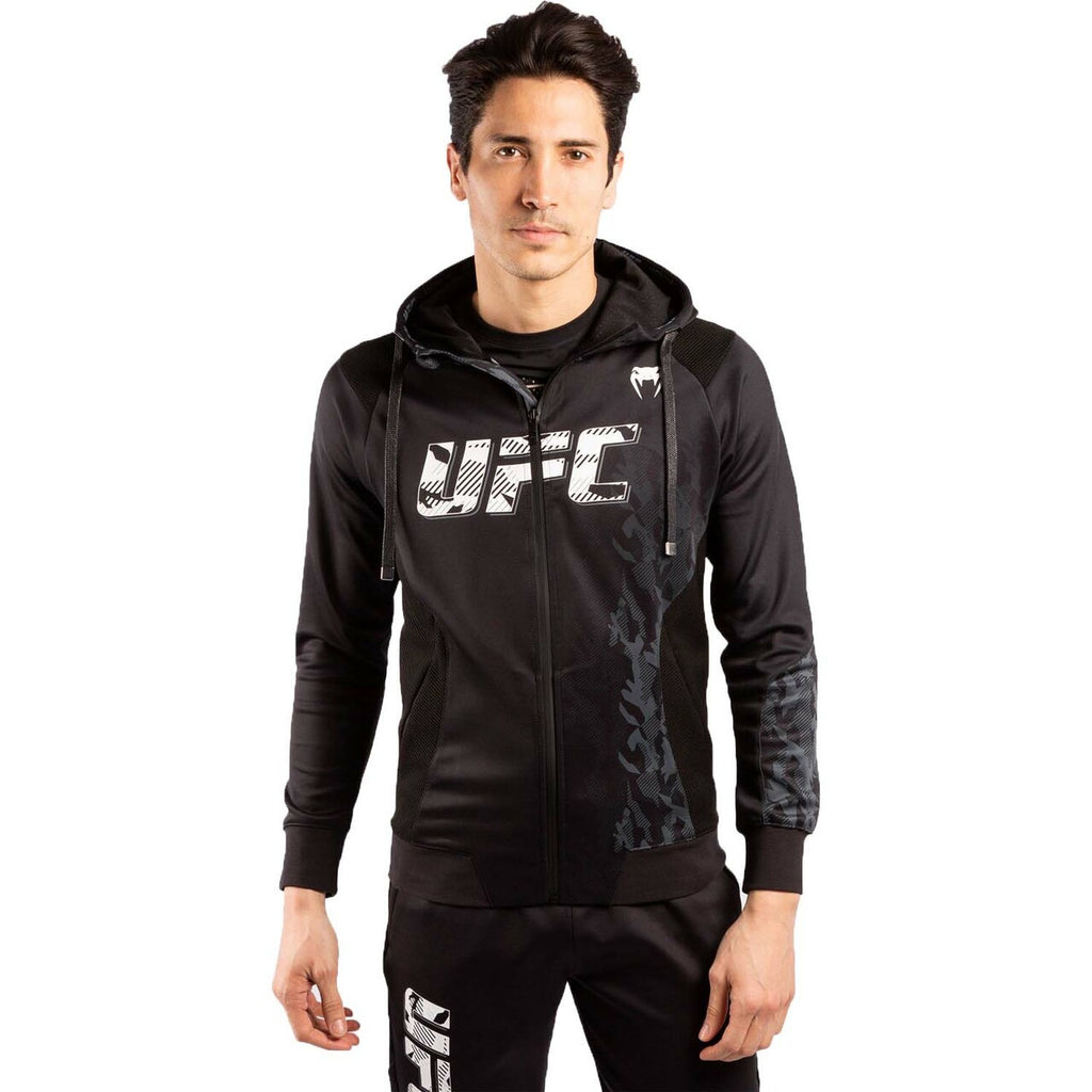 Venum x UFC Authentic Fight Week Polyester Hoodie - Black - X Large image