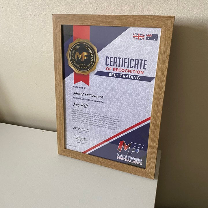 Certificate Frame and Storage - Oak image 3