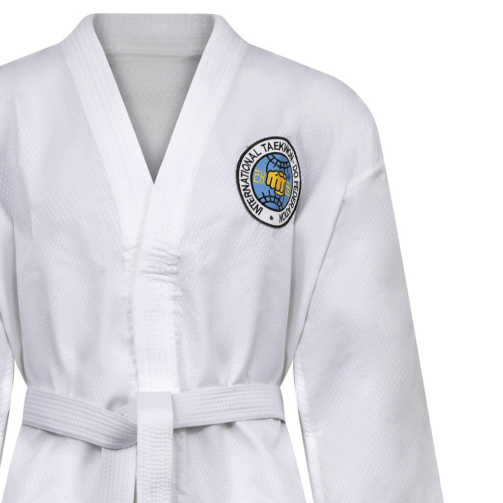 Elite Ultra Light ITF Taekwondo Black Belt Fighter suit