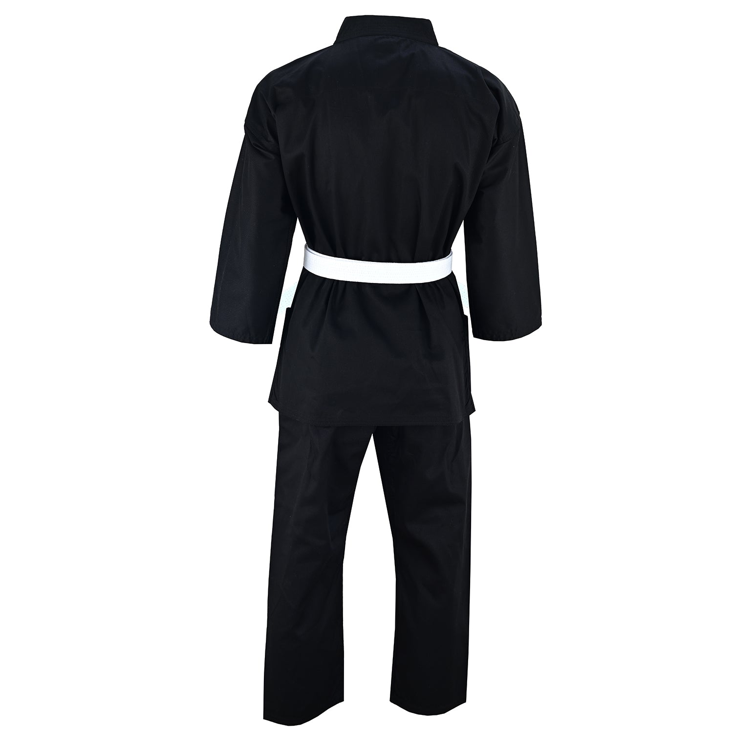 Karate Uniform Black:  Childrens P/C - 7OZ