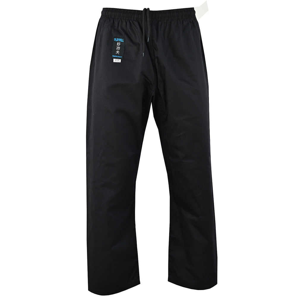 Karate Uniform Black:  Childrens P/C - 7OZ