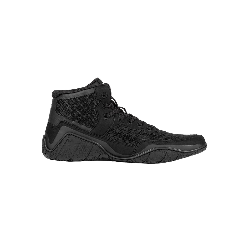 Venum Elite Premium Wrestling Shoes - Black/Black
